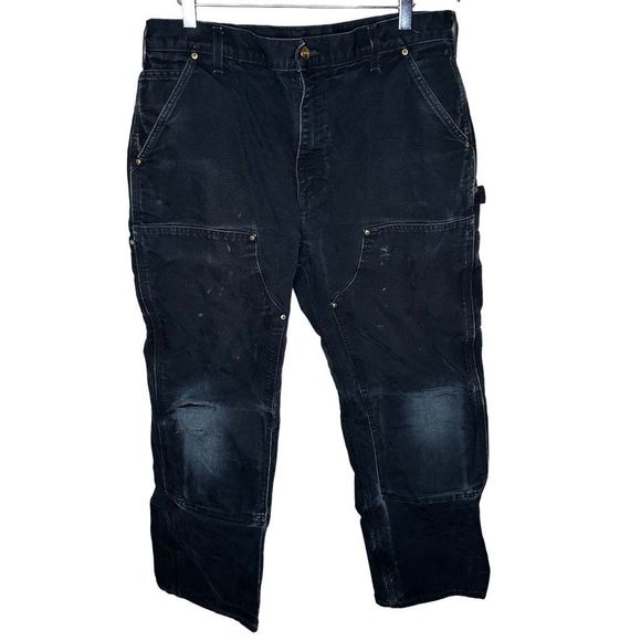 VTG Carhartt Double Knee USA Made B01 Men’s Size 36x30 Loose Original Fit - Picture 1 of 7